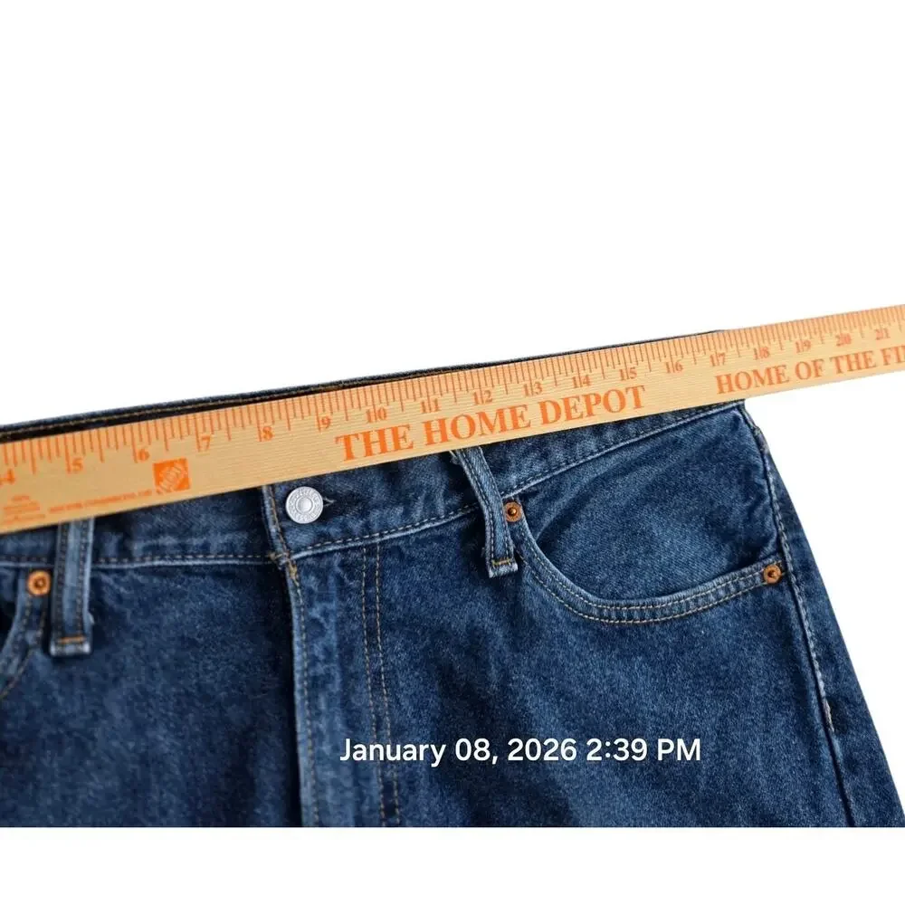 Levi’s 505 Men’s Jeans W34 L30 Medium Wash Straight Leg Denim USA